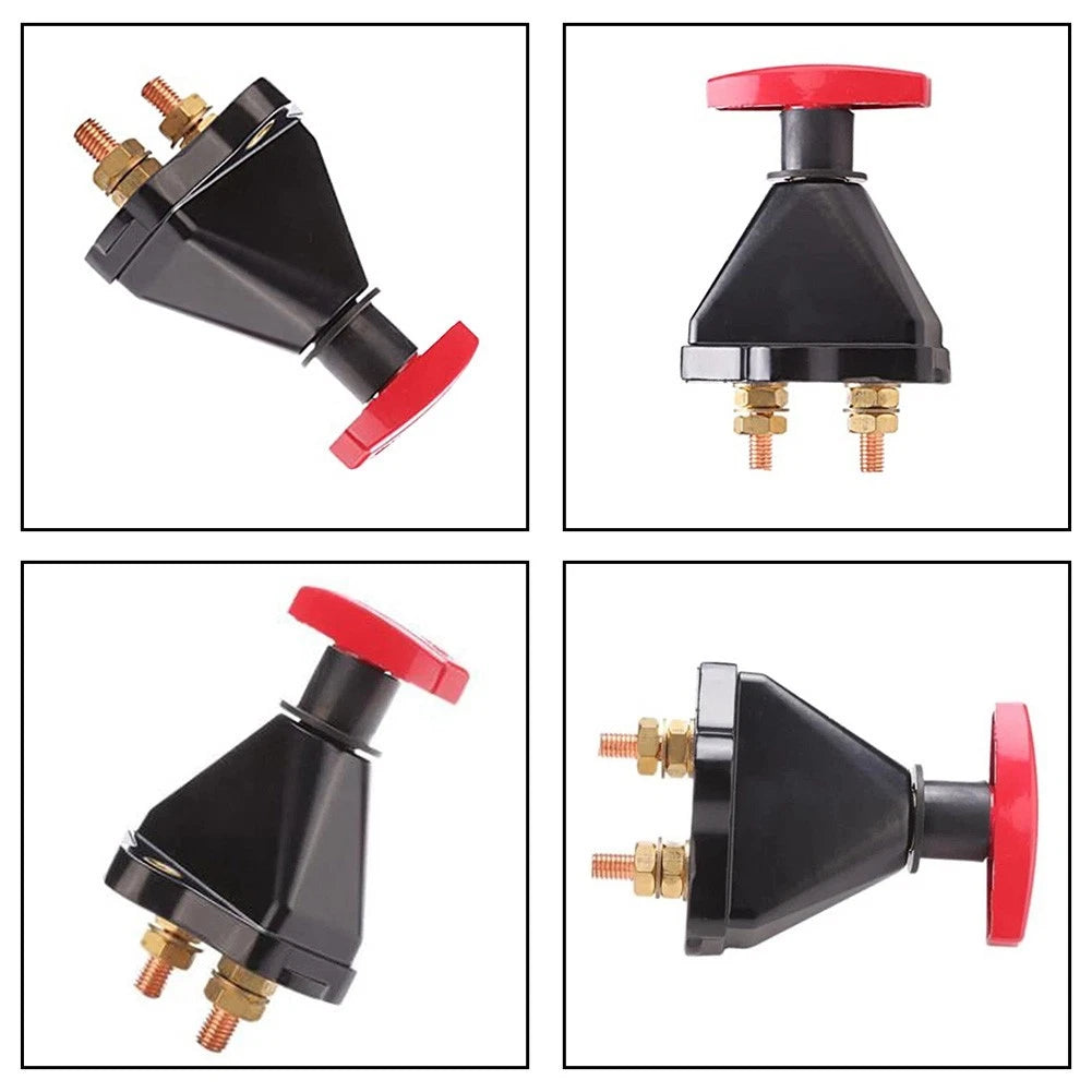 DC Battery Isolator Switch for Cars Trucks Boats (145x95x94mm) Black Red