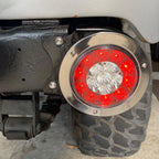 2X 4" 16LED Round Tail Light for Truck (Red/White)