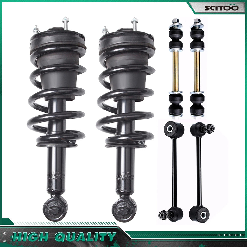 Front Struts Assembly Sway Bars Kit for Suburban 1500 Yukon Tahoe (2000–2014)