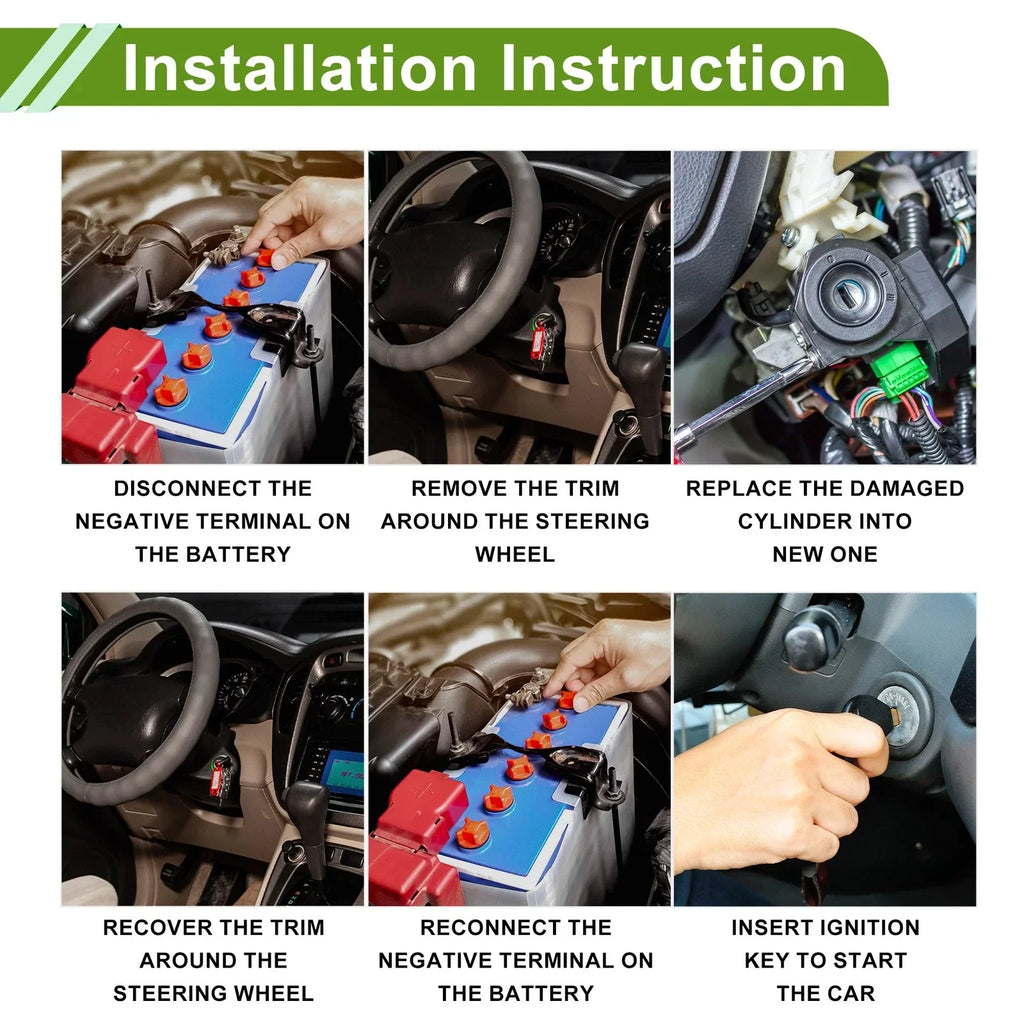 Ignition Lock Cylinder Assembly for Chevrolet Silverado 1500 3500 (2007-2013)
