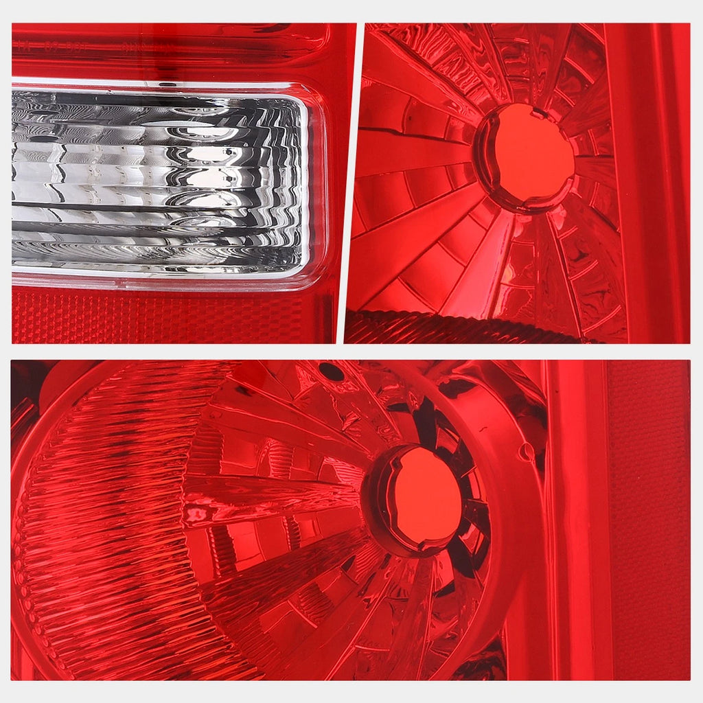 Right Side Tail Light for Honda Pilot (2009–2015) - Red Lens, Chrome Housing