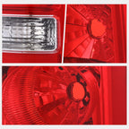 Right Side Tail Light for Honda Pilot (2009–2015) - Red Lens, Chrome Housing