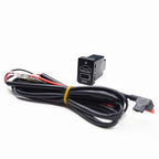 18W Type-C + QC3.0 Fast Car Charger for Mitsubishi L200 Triton (2015-2023)