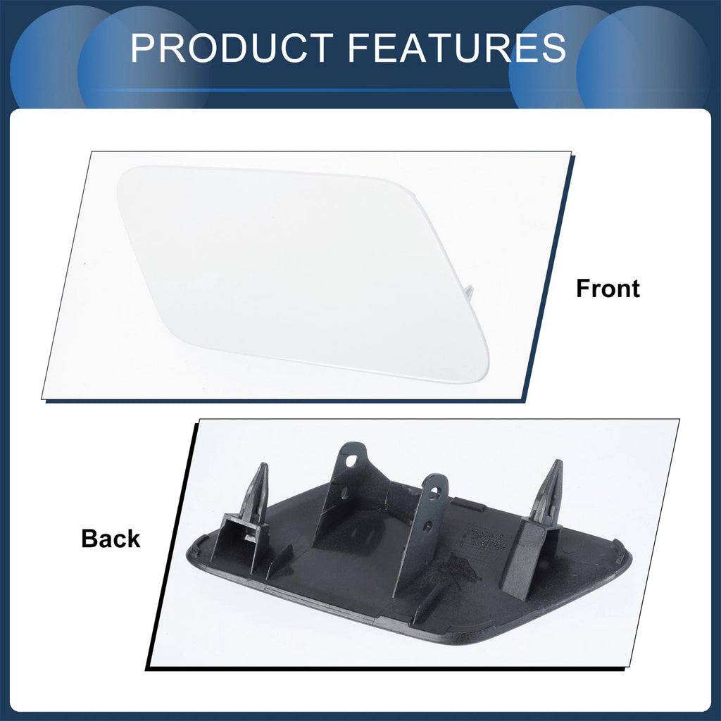 Front Right Washer Nozzle Cover Cap for Audi A3 8V (2013–2016) White