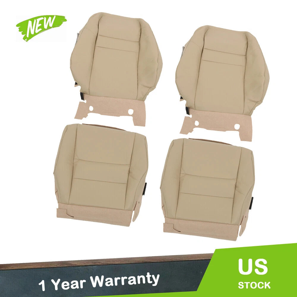 Set of 2 Leather Seat Covers for Honda CR-V (2007–2011) Tan