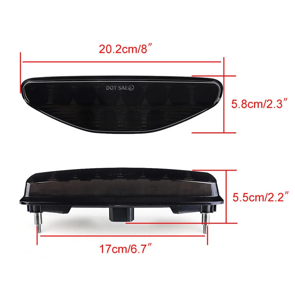 LED Tail Light for Honda TRX450R & TRX450ER (2006–2014) Black