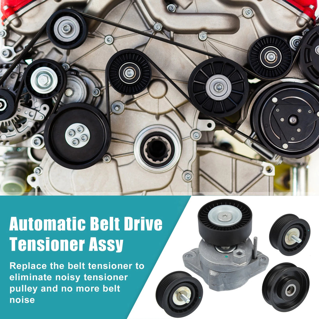 Accessory Drive Belt Tensioner Assy w/ 3 Pulley for Mercedes-Benz (NO.2722000070)