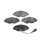 DuraGo Front Rotors & Low-Met Disc Brake Pads Kit for Audi A3 VW Golf (L4)