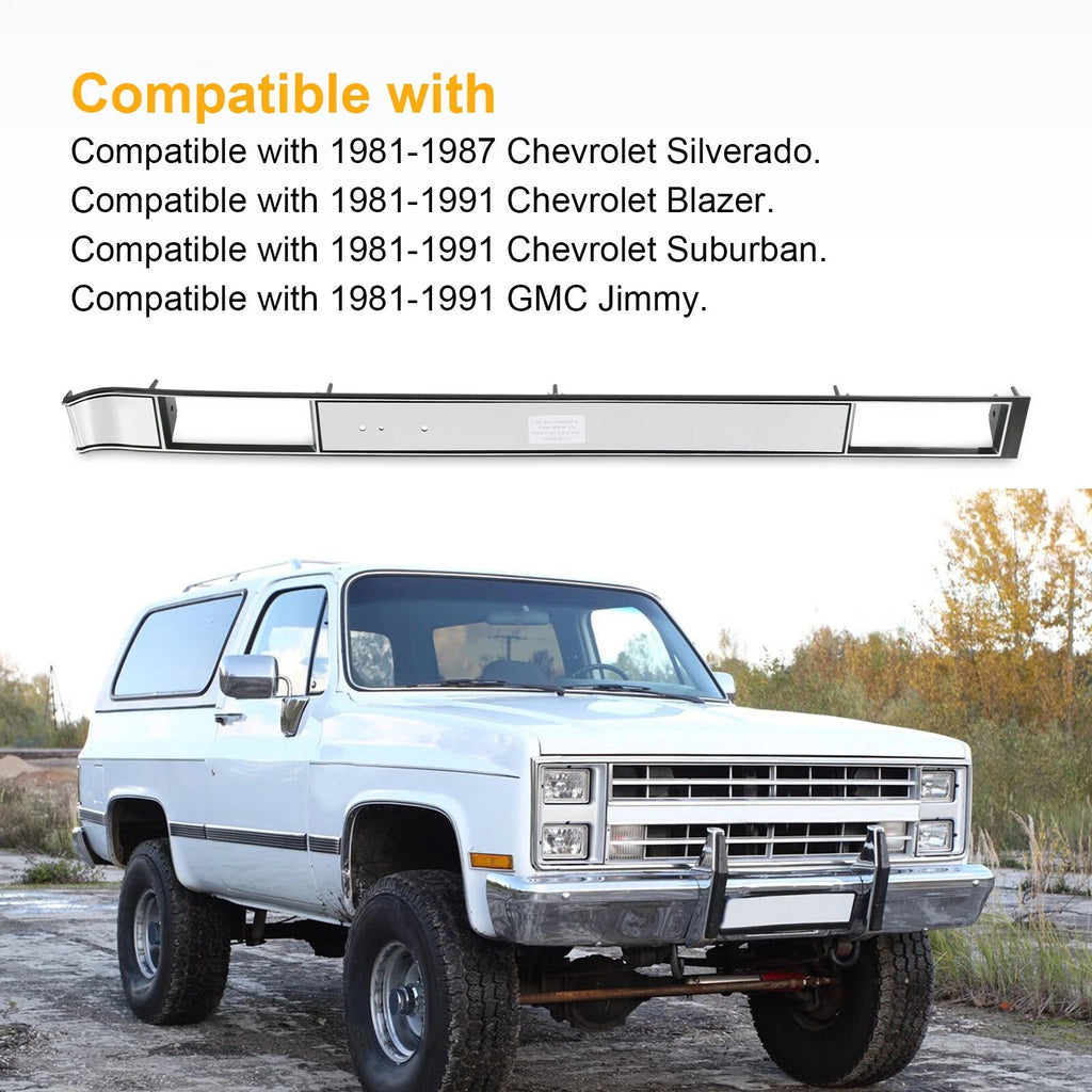 Dash AC Vent Plate for Chevy Silverado Pickup Truck (1981-1987) Aluminum