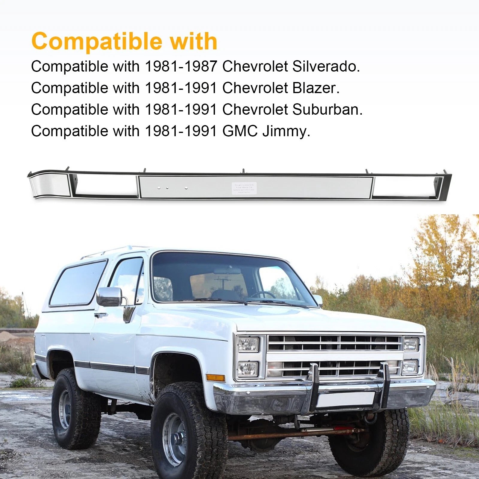 Dash AC Vent Plate for Chevy Silverado Pickup Truck (1981-1987) Aluminum