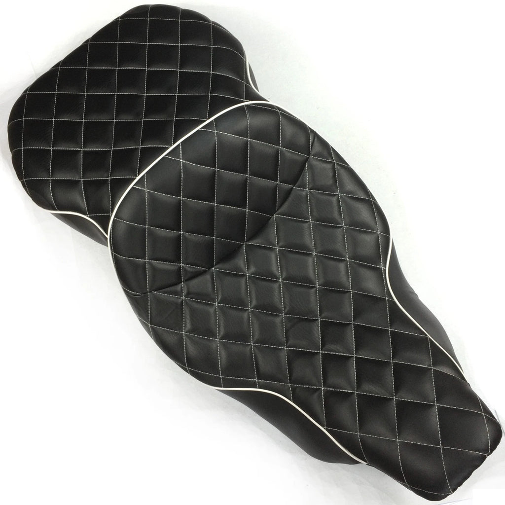 Custom 2-Up Diamond Stitch Seat for Harley FLHT Electra Glide (1997–2006)
