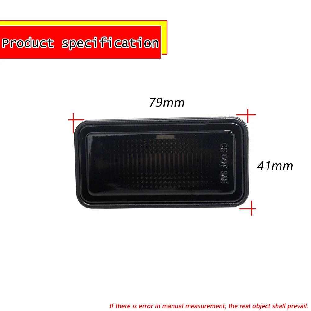 Set of 4 Smoke Side Marker Lights for 1968-1969 Camaro Impala Nova Corvette