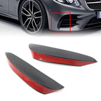 Front Bumper Canards for Benz E W213 (2017–2023) Carbon Fiber