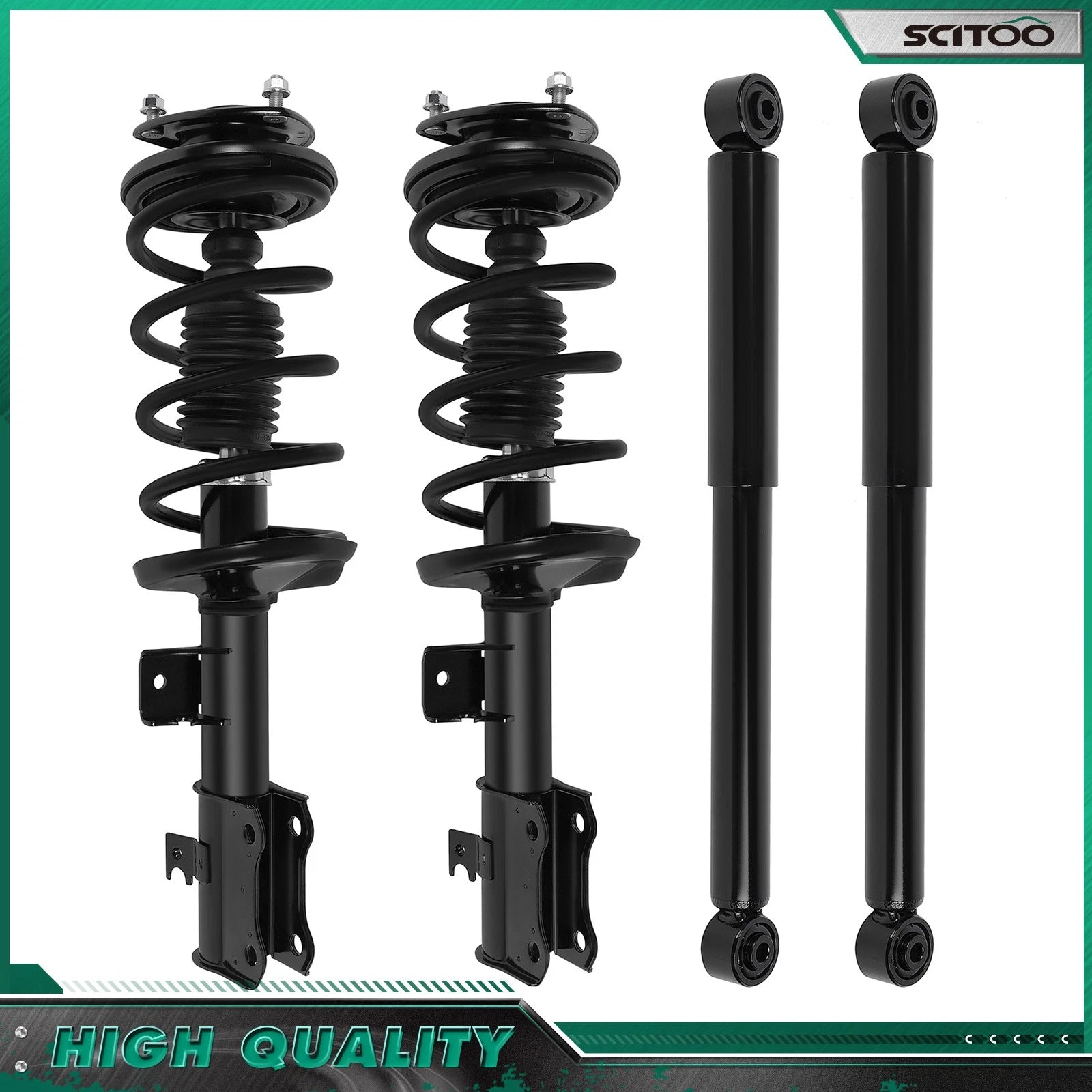 Set of 4 Complete Struts & Rear Shocks for Suzuki Grand Vitara (2006–2013)