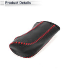 1 Pc Gear Shift Knob Cover for Nissan Tiida (2004–2012) Pebbled Black Red