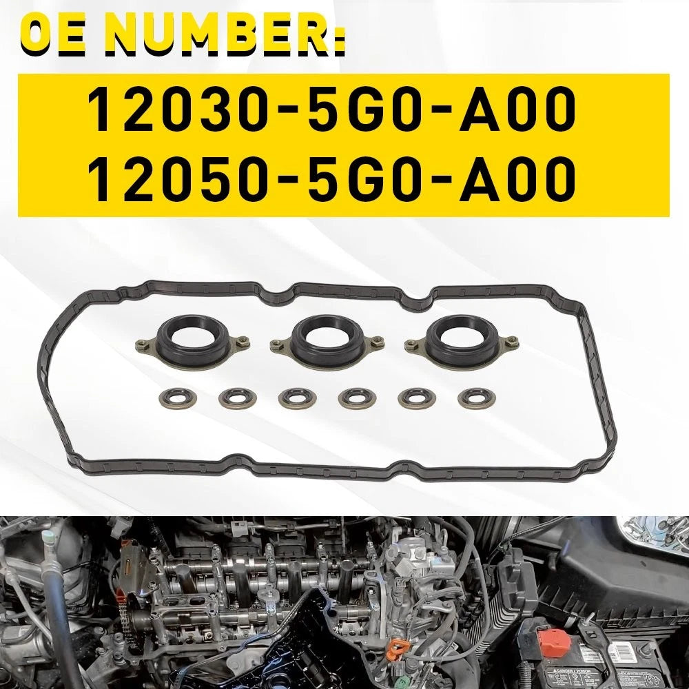 Valve Cover Gasket Set 12050-5G0-000 for Acura MDX RLX (2014–2020)