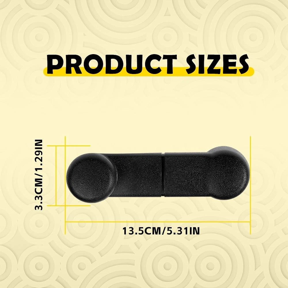 2 Inside Manual Window Crank Handles Black for Ford Ranger F150 (1993–2011)