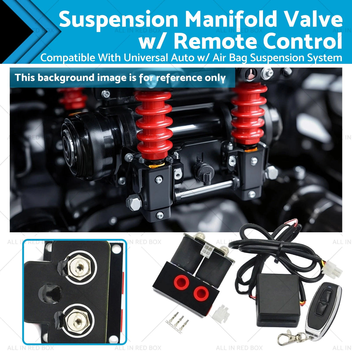 Air Suspension Valve Manifold 200PSI 12V for Auto Motorcycle