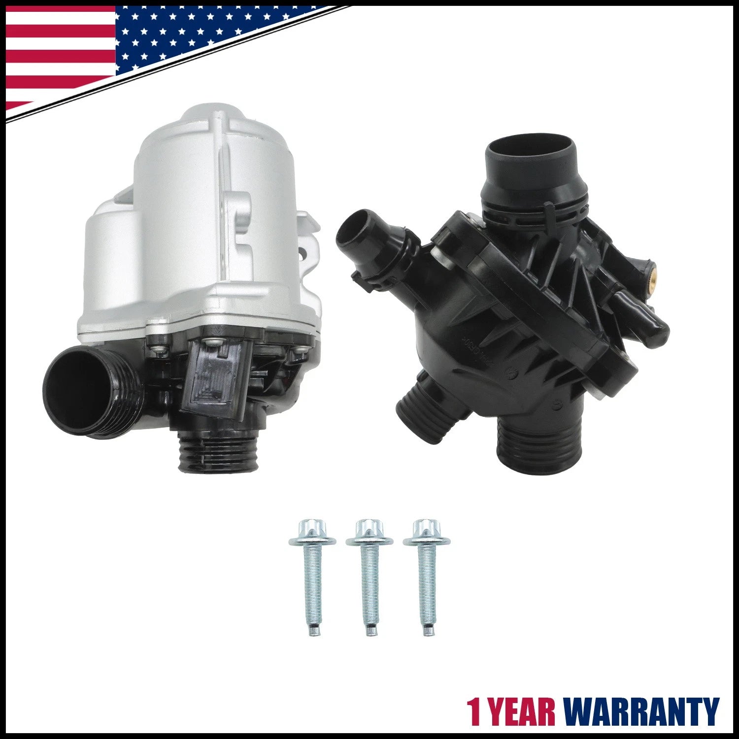 Electric Water Pump with Thermostat for BMW 135i 135is 335i 335xi X3 X5 X1 535i (2007–2013)