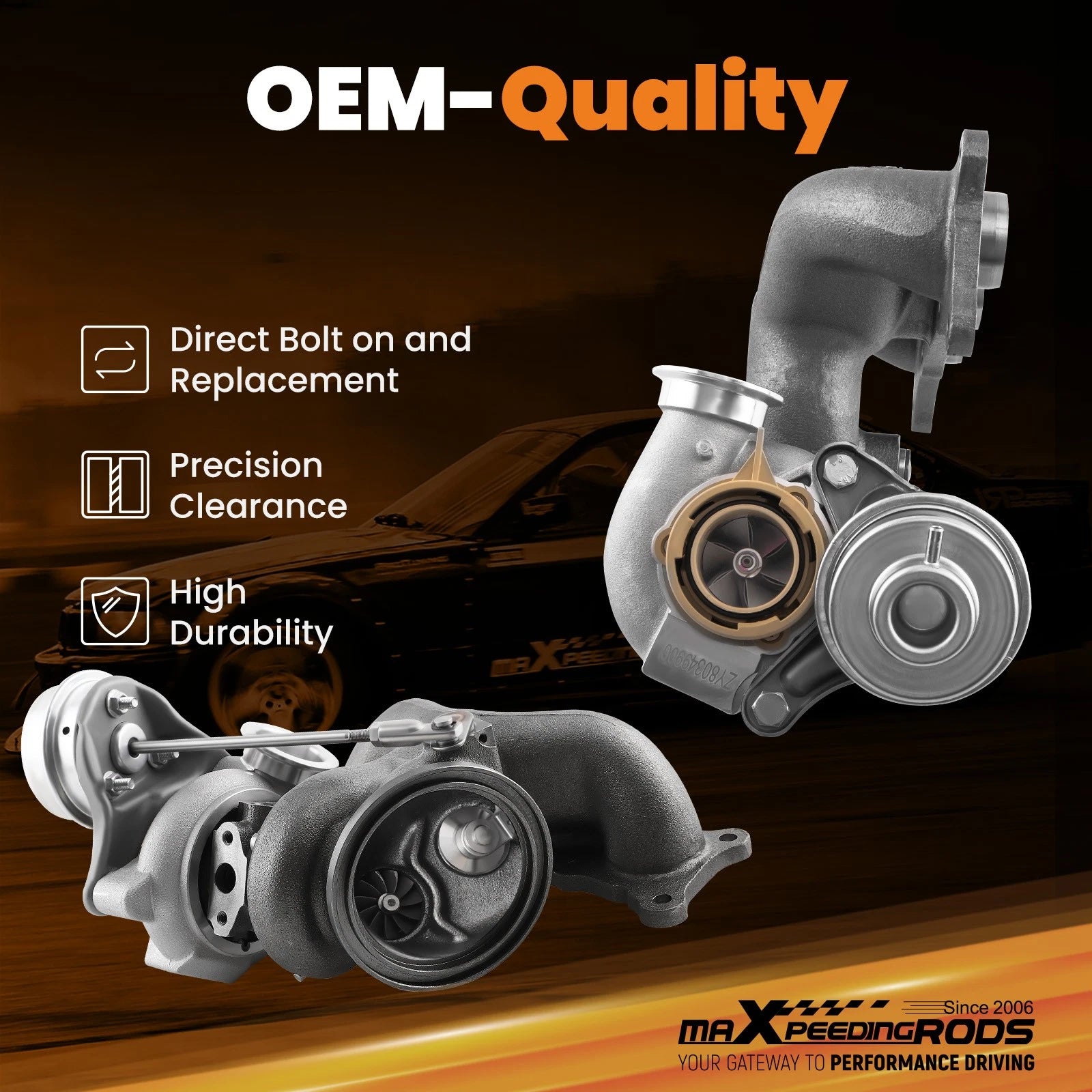 Twin Turbo TD03 for BMW 740i 740Li X6 35i xDrive (2008–2015)