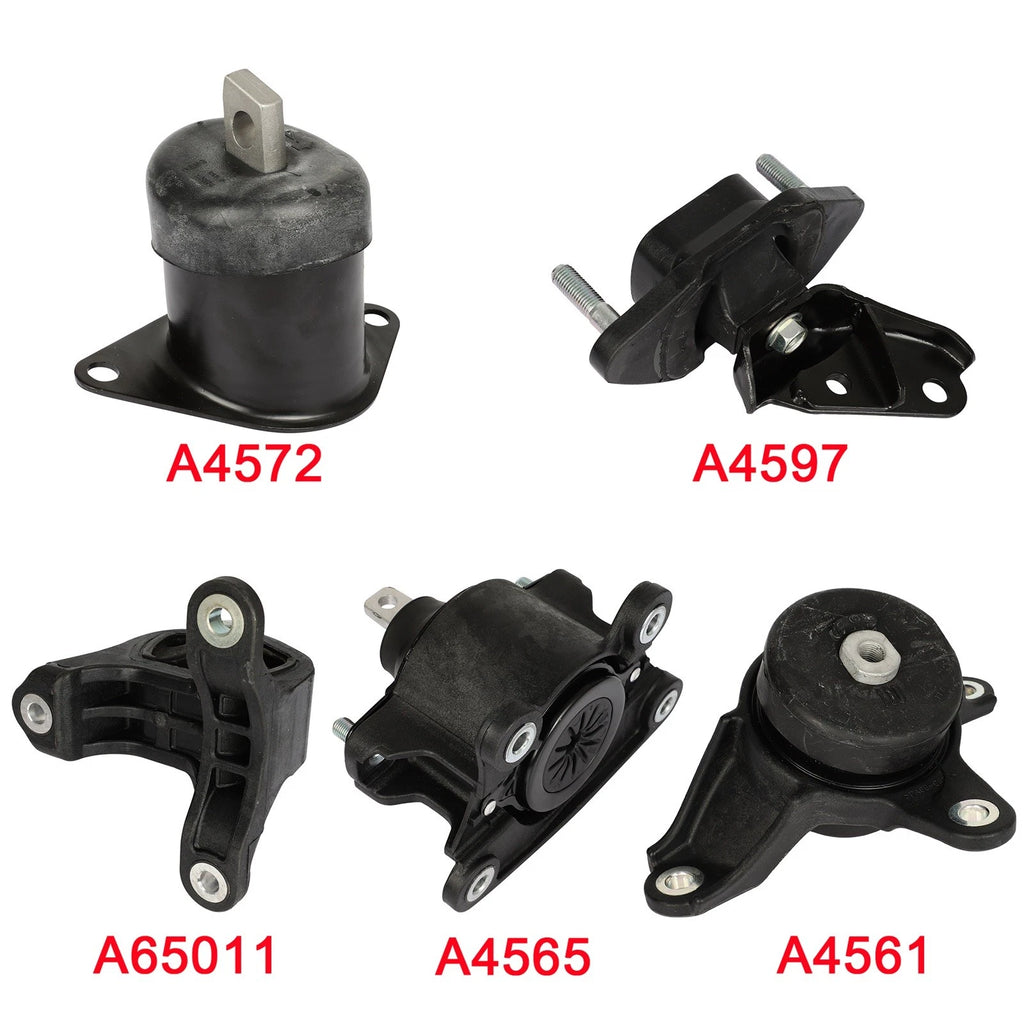 5pcs Engine Motor & Trans Mounts for Honda Accord L4 2.4L (2008–2012)