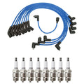NGK Wire Set & Denso 8 Spark Plugs Kit for Comet E-Series Mustang V8 (1979–1982)
