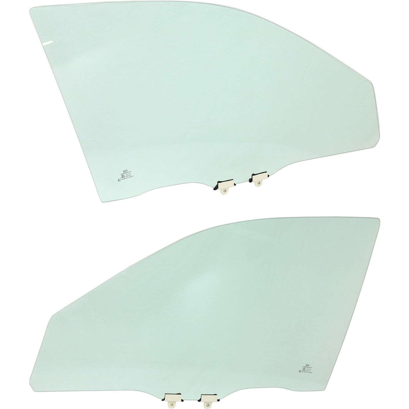 Set of 2 Door Glass for Honda Civic 4-Door (2001–2005)
