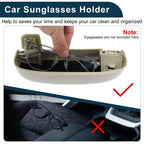 Sunglasses Case for Audi A3 (2012–2021) Eyeglasses Holder Storage Box Beige