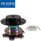6 Hole Quick Release Steering Wheel Hub Adapter Kit for Racing Vehicles