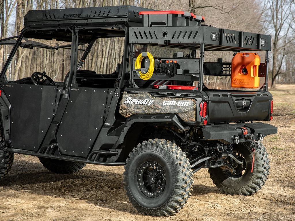 Bed Rack for Can-Am Defender Max (2017–2023) - Cubed Lights, One Shelf