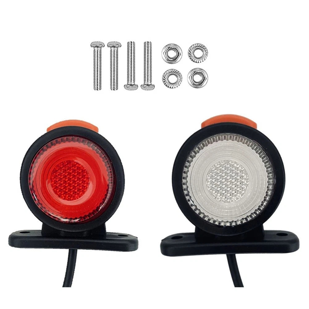 2X LED Indicator Lamps for Truck Car (1224V) - Water Resistant Design