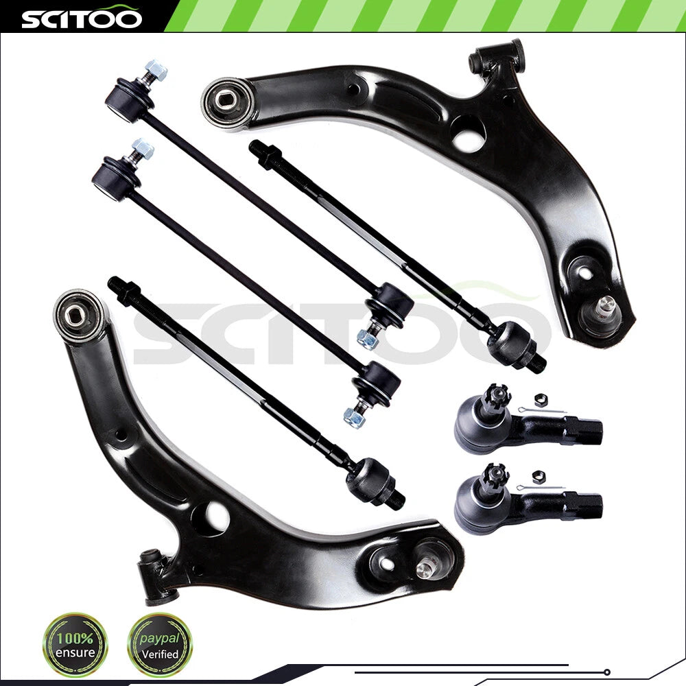 Front Lower Control Arm & Ball Joint Tie Rod End for Mazda Protege (2001–2003)