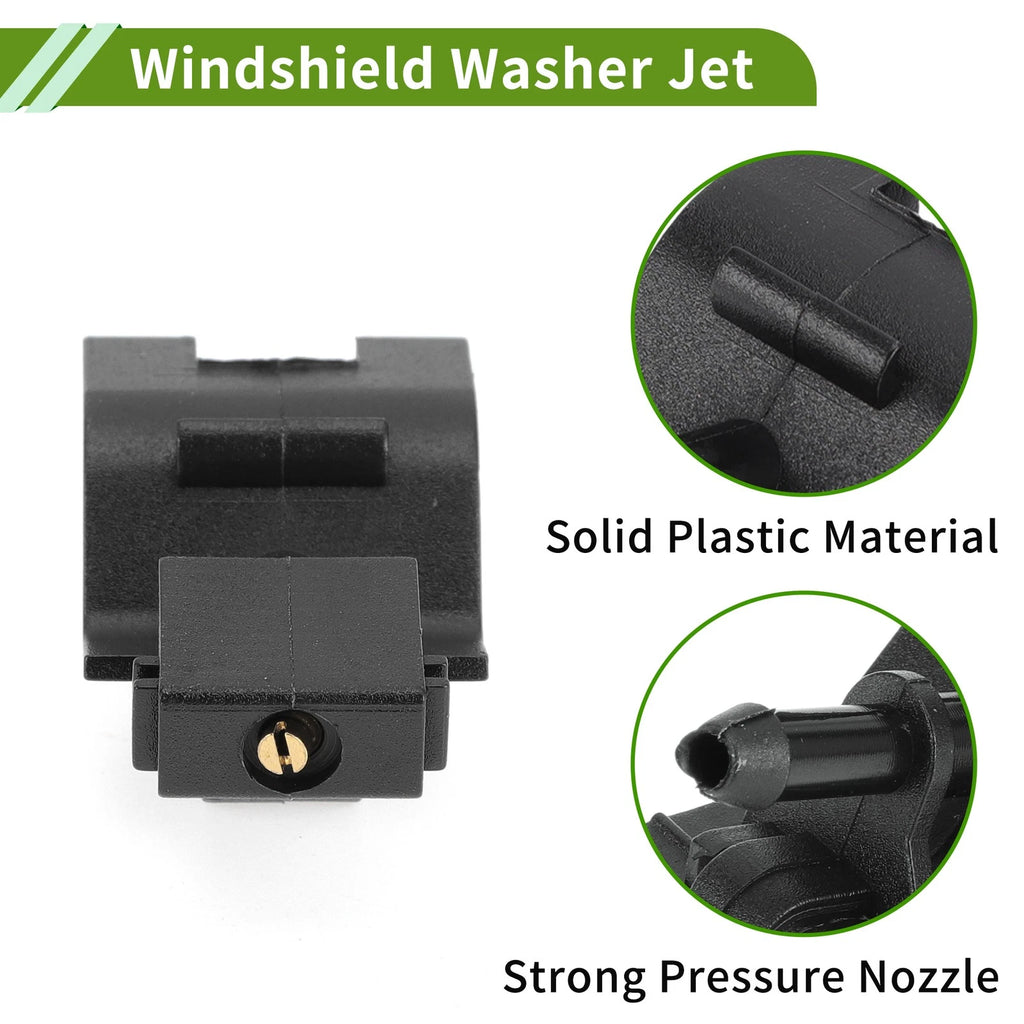 Set of 1 Windshield Washer Nozzle with Hose Connector for Toyota (No. 8538112300)