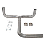 4" T Pipe Kit for Universal Smoker Exhaust Stack System (Stainless Steel)