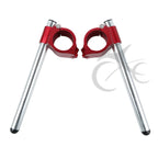 50mm Clip On Handlebars for Suzuki GSXR1000 (2001–2011) GSXR600 (1992–2011) Red