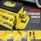 2X 350lbs Capacity 2-in-1 Mechanics Roller Seat for Work Cabinet