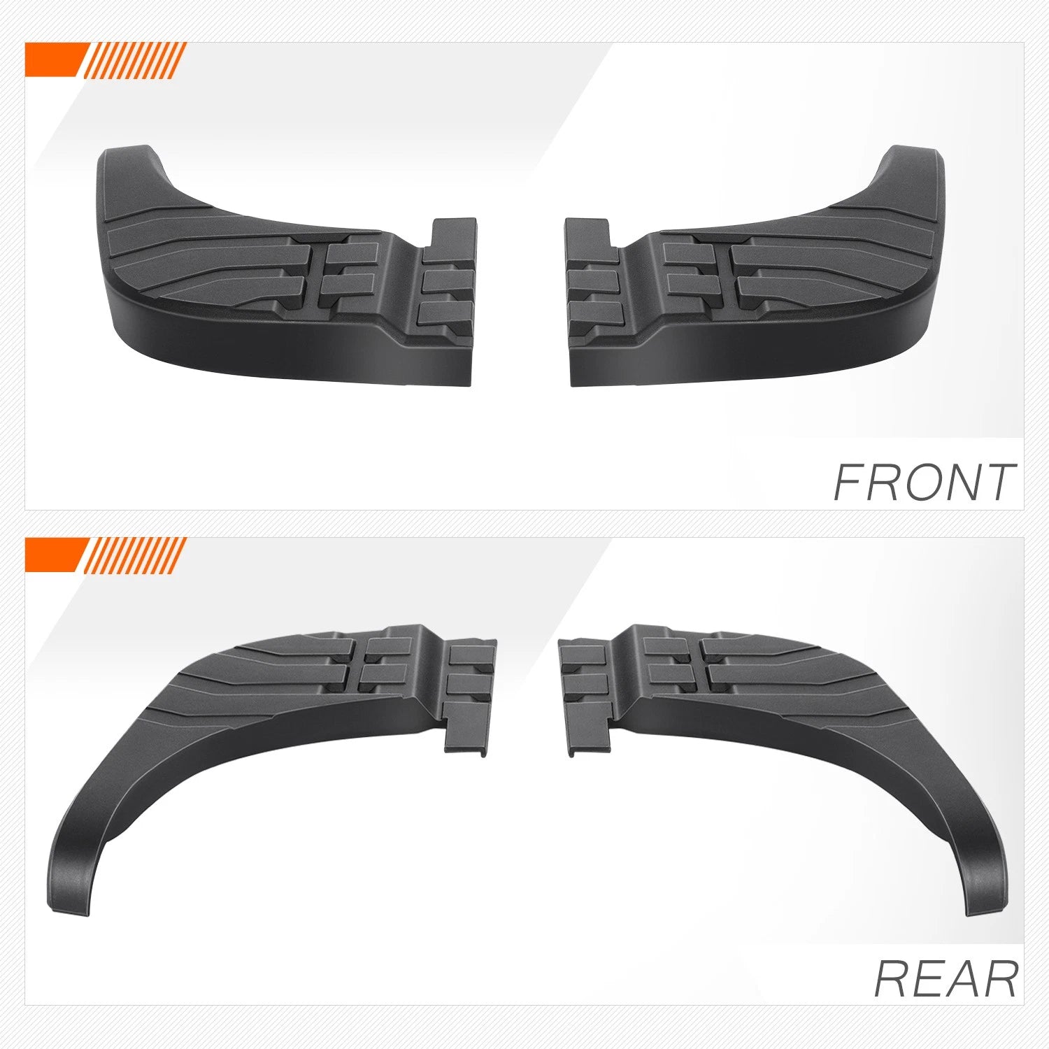 Set of 2 Rear Bumper Side Step Pads for Toyota Tundra (2007–2013)