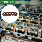 Set of 5 Oil Seal Rotary Shaft Seal FKM Rubber 6x10x3mm
