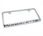 Chrome License Plate Frame Replacement for Chevrolet Corvette C8 (2020–2024)