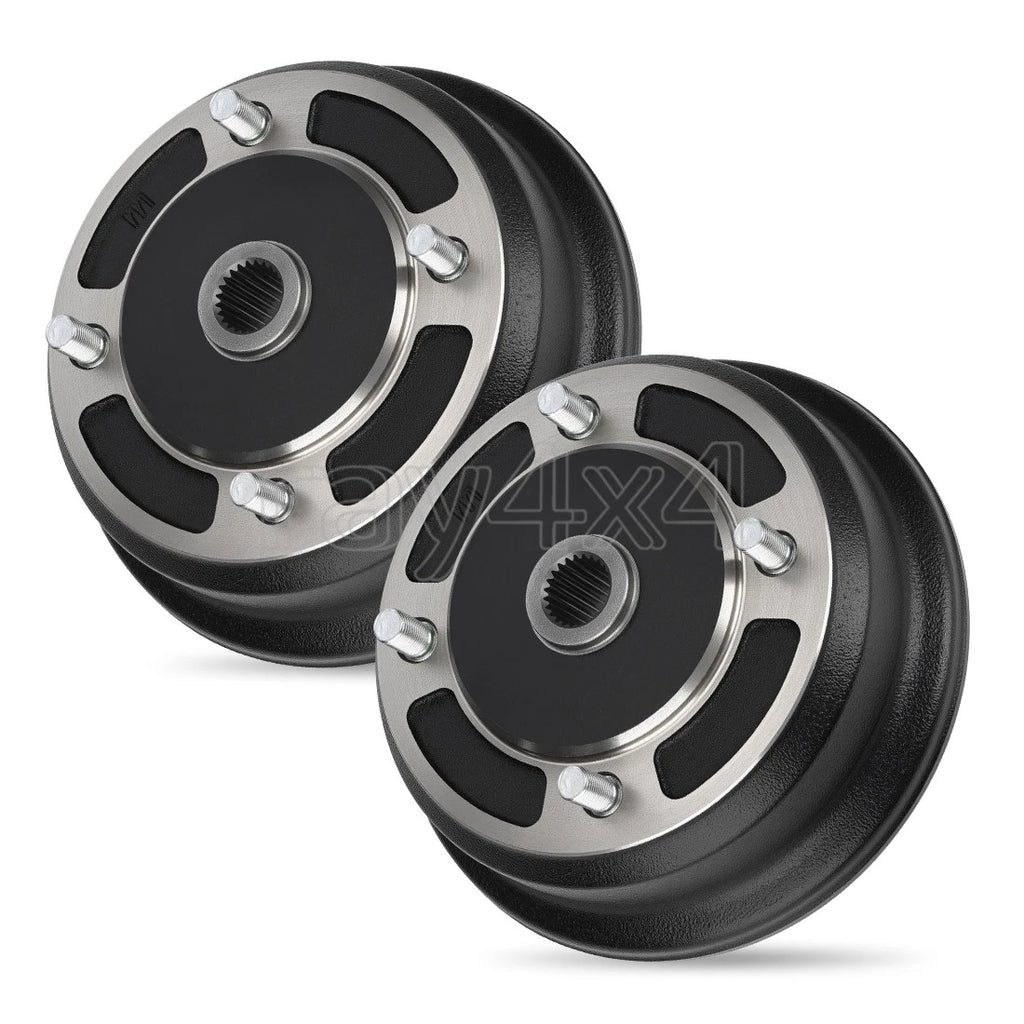 2X Front Left Right Brake Drum Hub for Kawasaki Mule 3000 3010 4000 4010 (2001-Up)