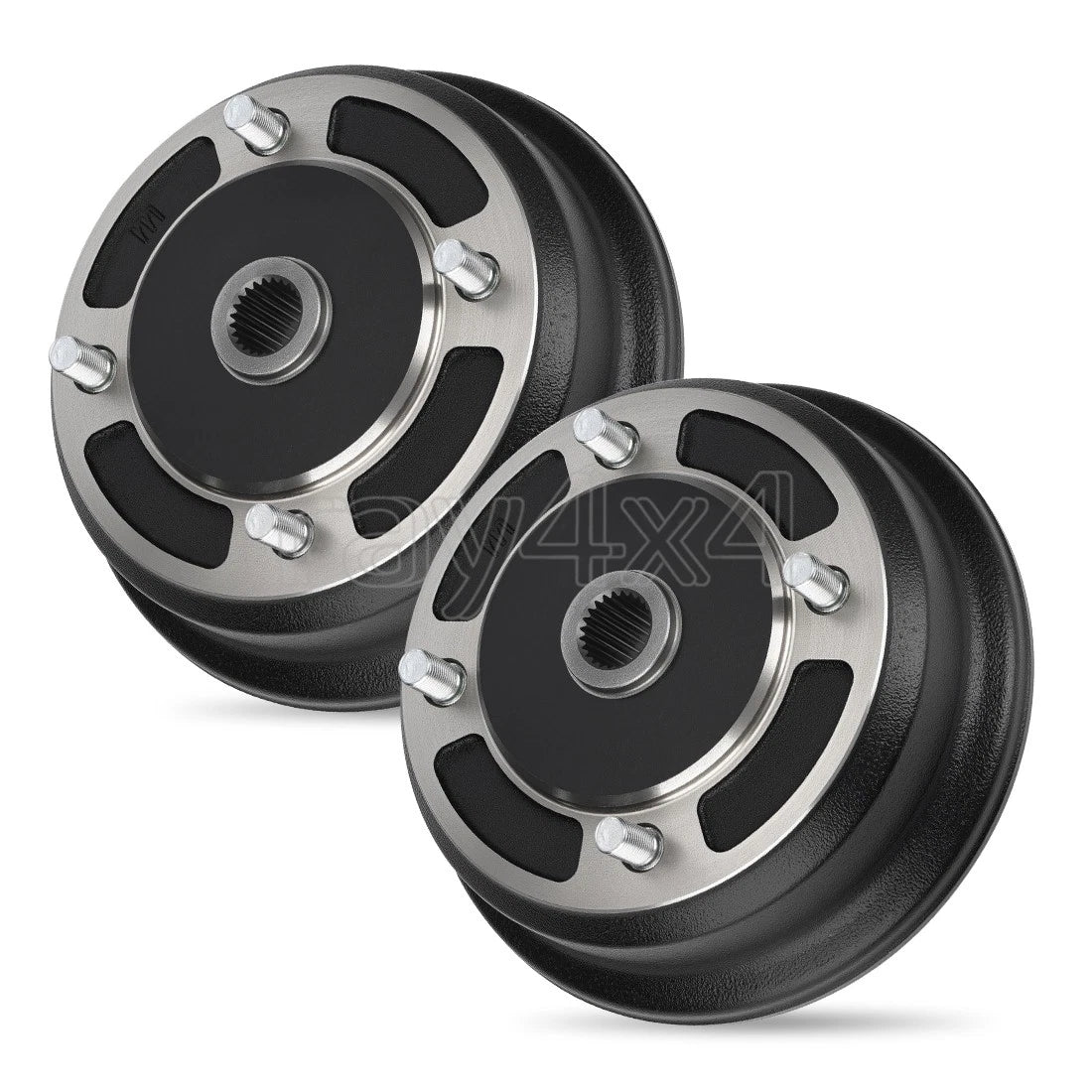 2X Front Left Right Brake Drum Hub for Kawasaki Mule 3000 3010 4000 4010 (2001-Up)
