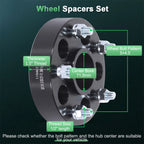 Set of 4 Wheel Spacers 1.5" 5x4.5 to 5x5 for Jeep Liberty Wrangler