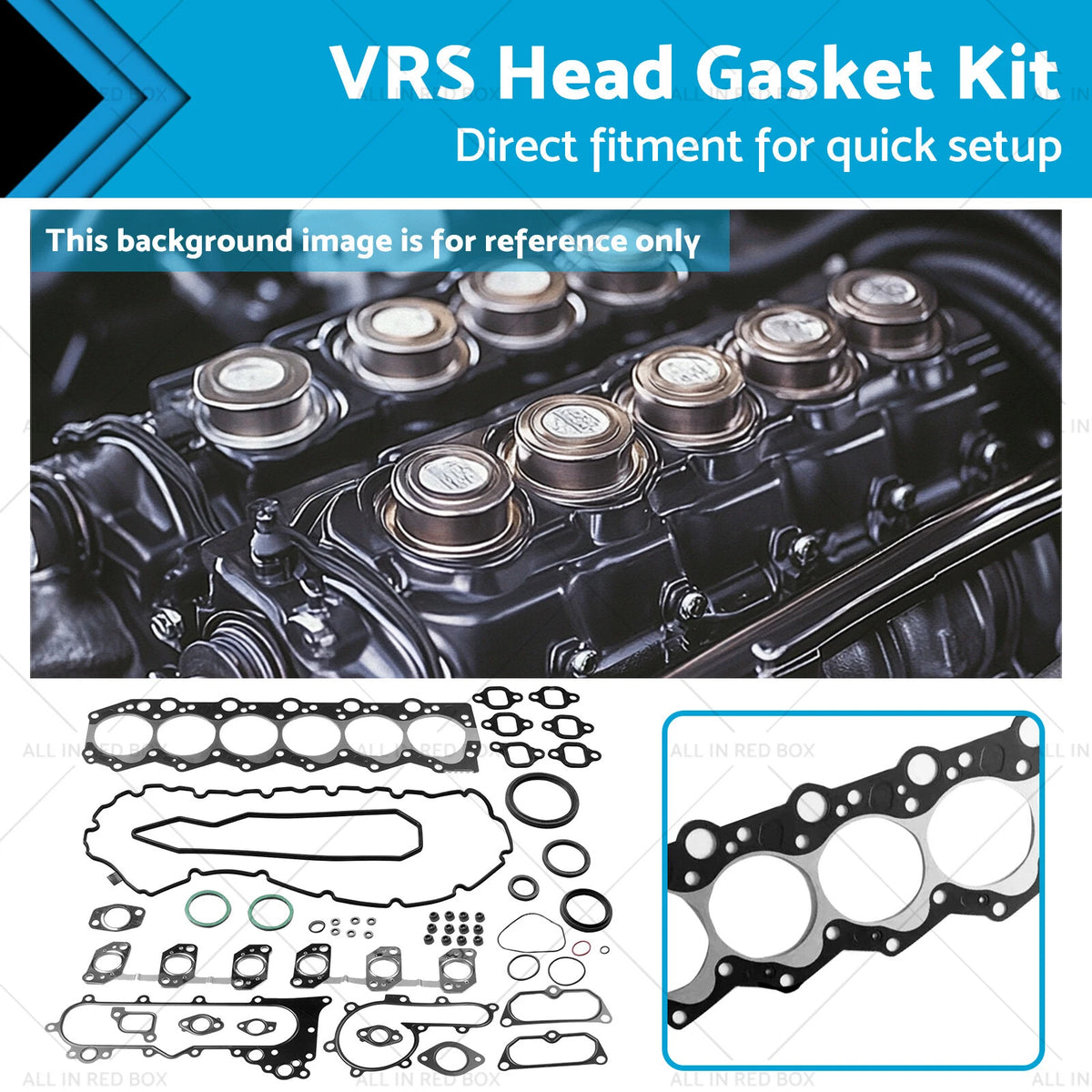 VRS Head Gasket Kit for Toyota Landcruiser HZJ78 HZJ79 HZJ80 HZJ105 (1990–2007)