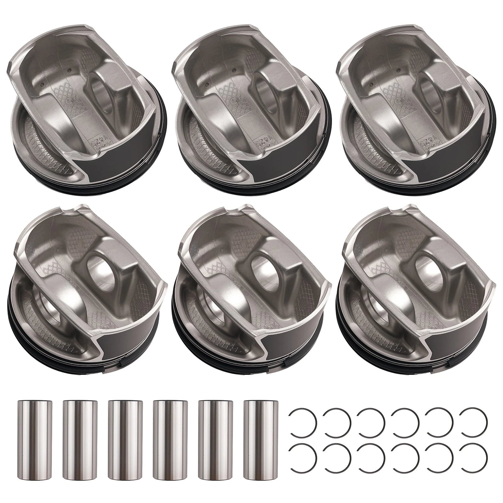3.6L Engine Pistons and Rings Kit for GMC Acadia Chevy Traverse (2009–2015)