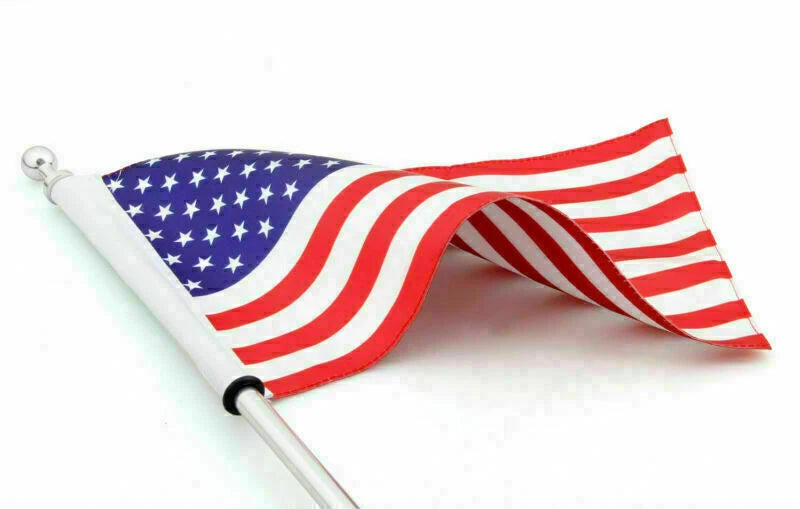 Luggage Rack Vertical Flag Pole for Harley Touring Road King Glide & FLHT (T9)