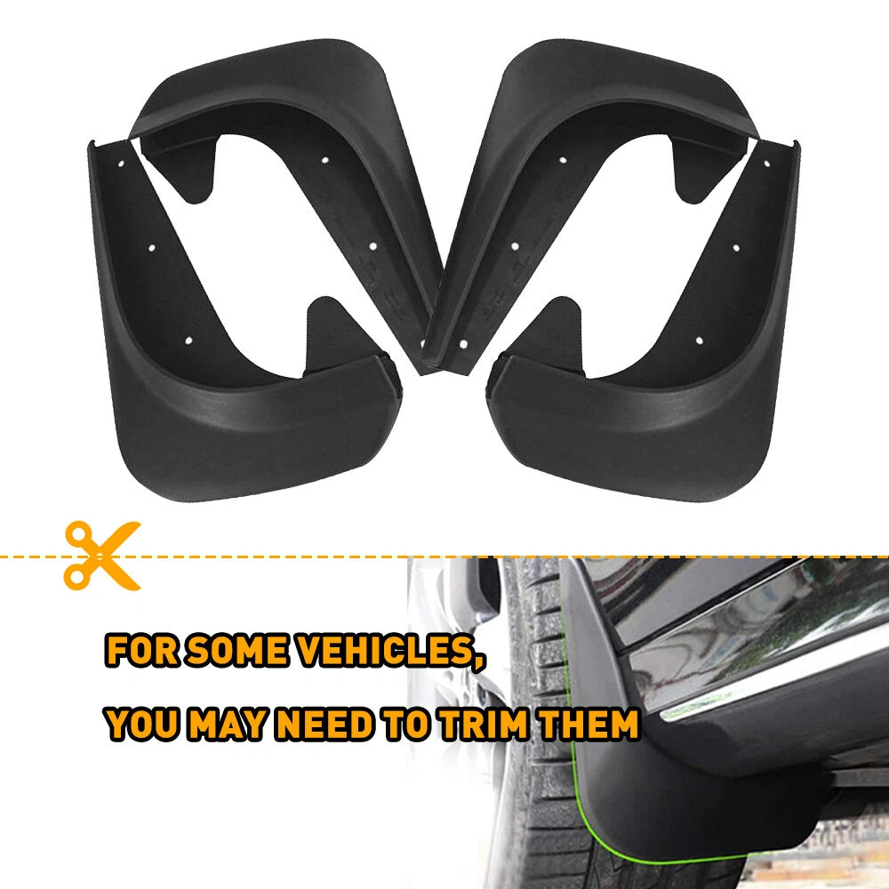 Set of 4 Mud Flaps Splash Guards for Universal Cars