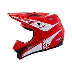 Mototown AR1 Helmet for Motorcycle (D.O.T. & ECE Certified) XS - Glossy Red/White/Black