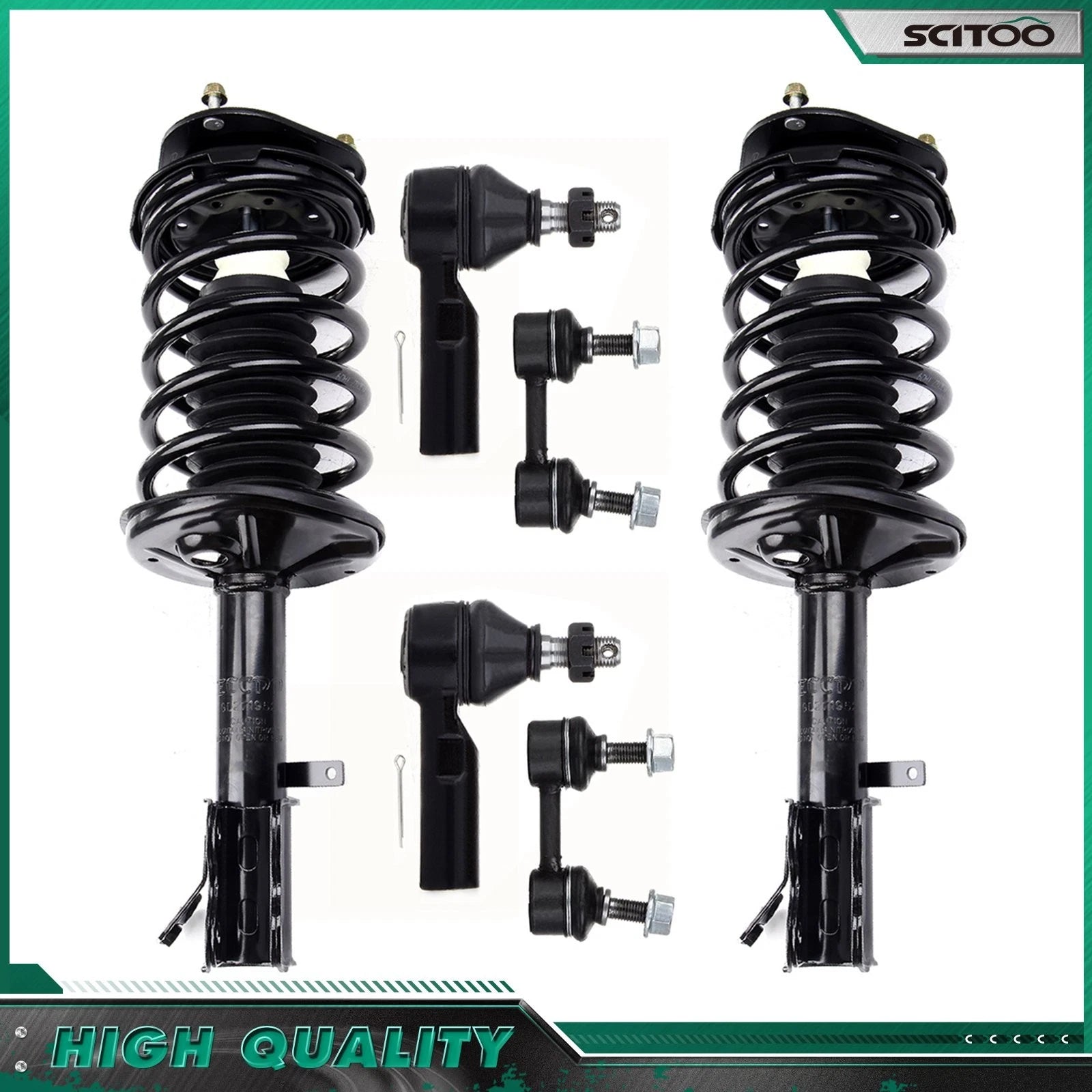 Complete Struts, Sway Bars, Tie Rods Kit for Chevy Prizm (1998–2002)