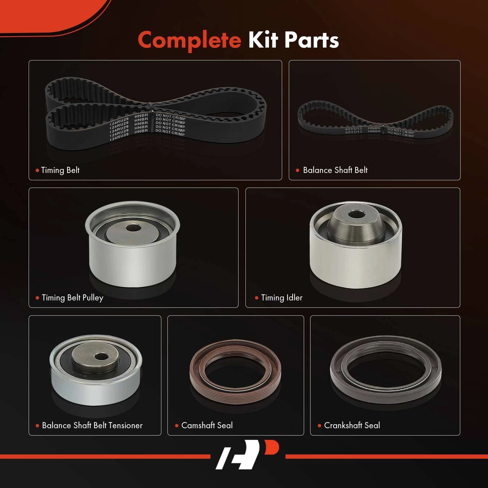7X Timing Belt Kit for Mitsubishi Eclipse (1996–1999) Galant Montero Sport