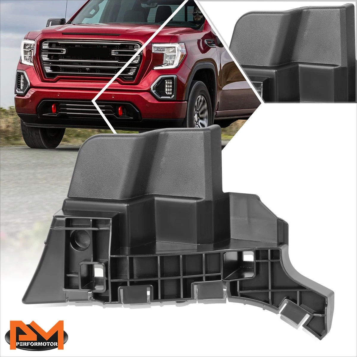 Front Driver Left Upper Bumper Cover Support Bracket for GMC Sierra 1500 (2016–2019)